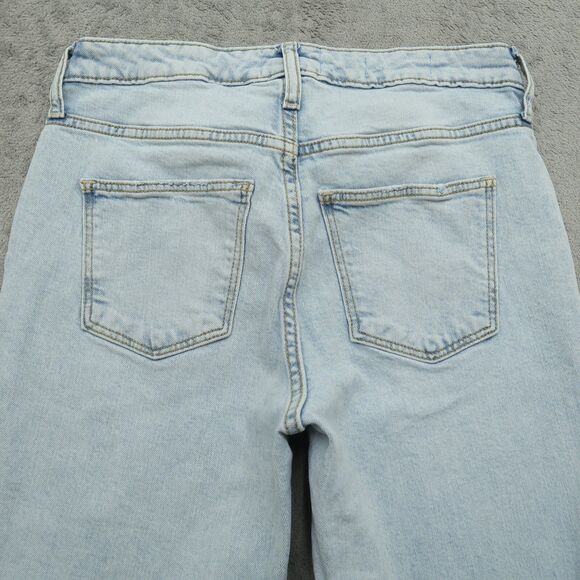 Universal Thread Jeans Women's 2R Blue High-Rise Slim Straight Denim 27" Inseam - Picture 12 of 15